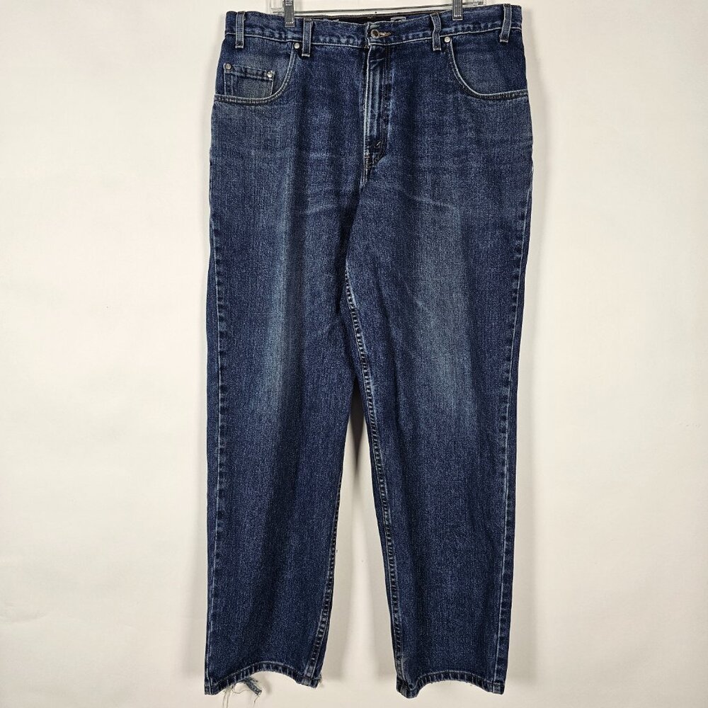 Vintage Y2K Levis Silvertab Baggy Distressed Skater Mens 38x34 Blue Denim Jeans